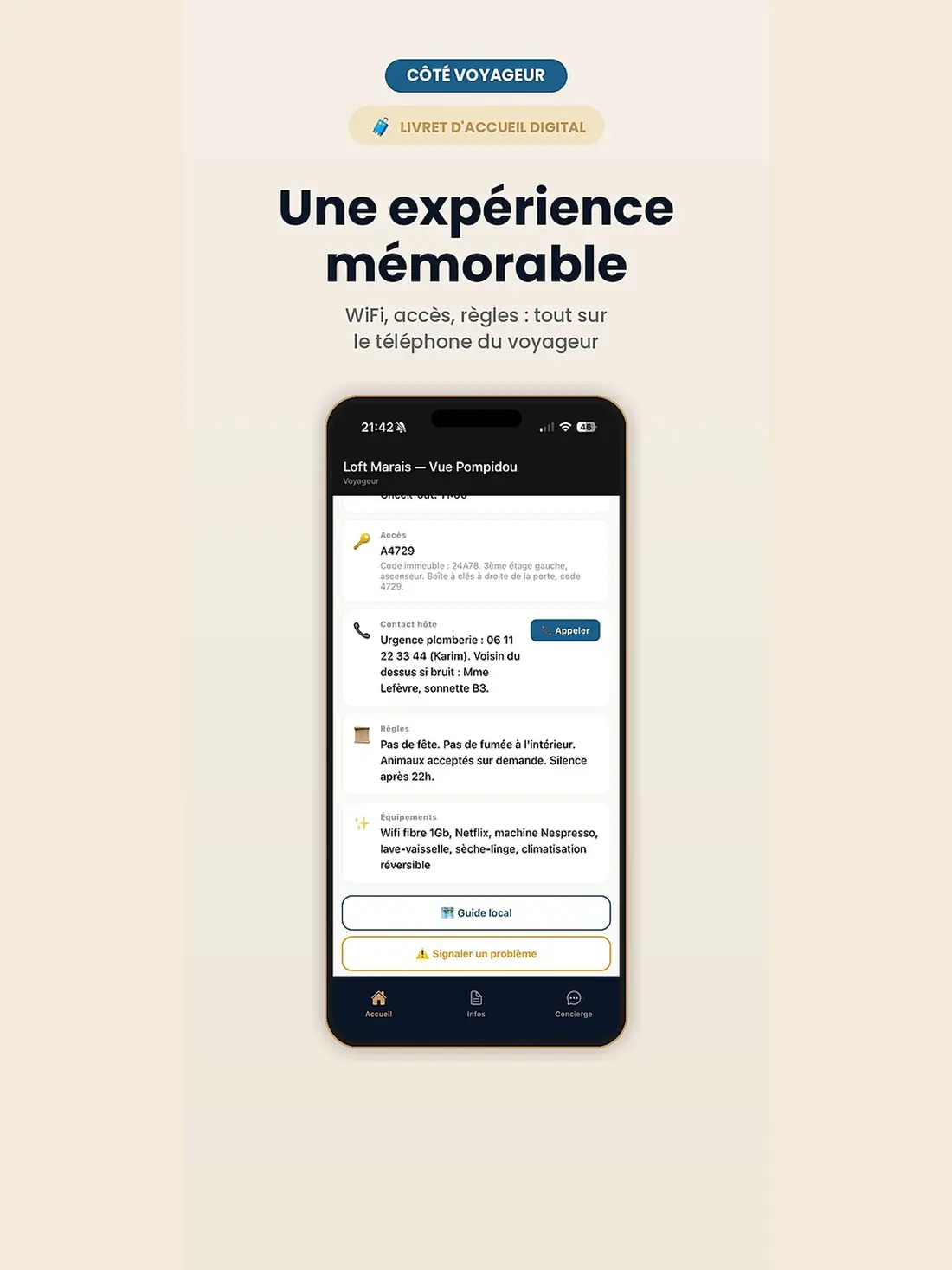 Une expérience mémorable