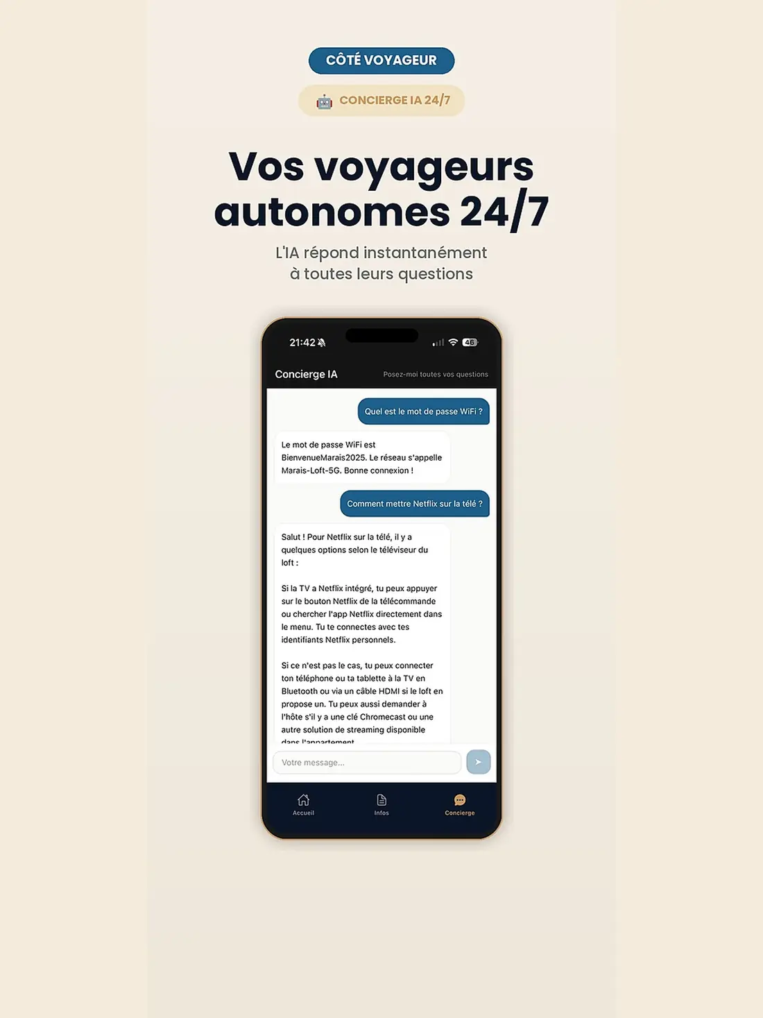 Vos voyageurs autonomes 24/7